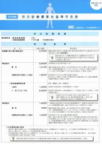 労災保険 労災診療費算定基準早見表 令和4年4月改訂